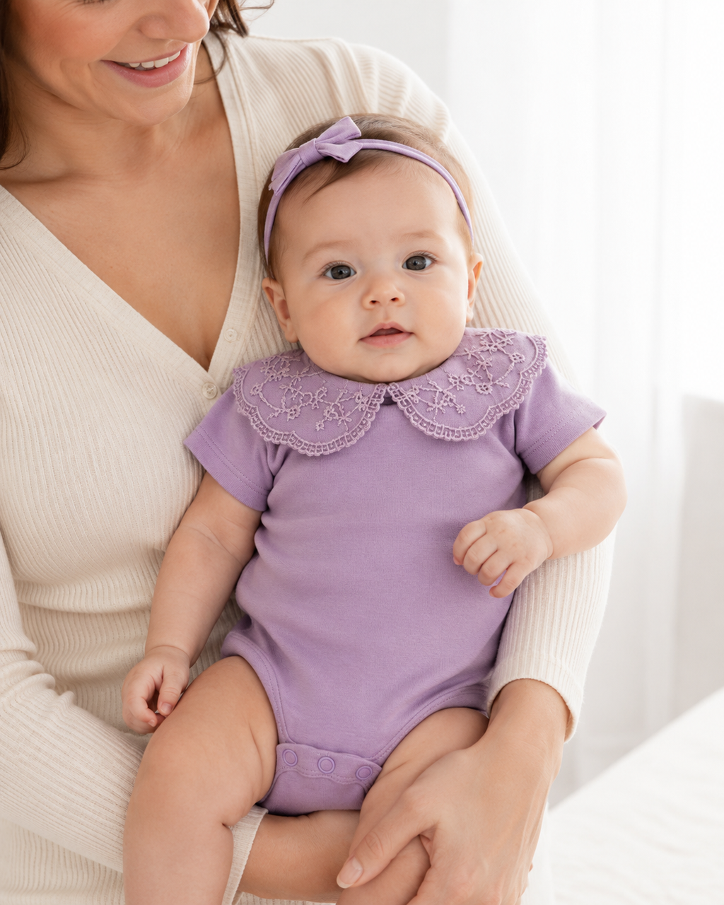 Set 3x Mamelucos par niña, de 0 a 3 Meses