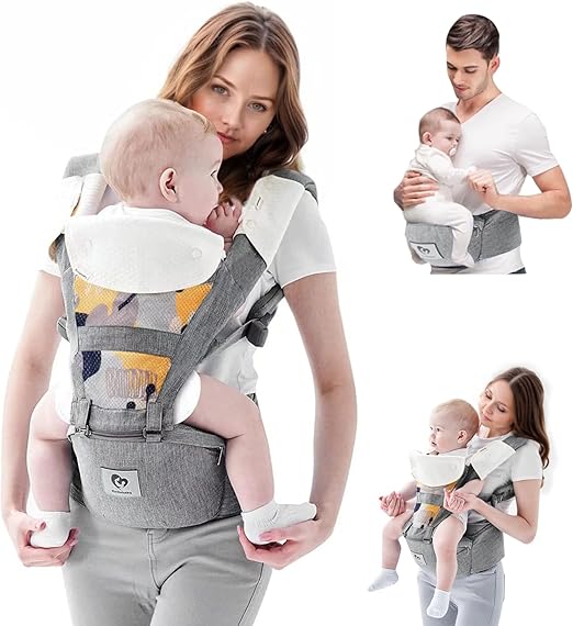 BELLABABY Cargador 6 en 1 Cargadores de bebé (portabebés / mochilas ergonómicas)