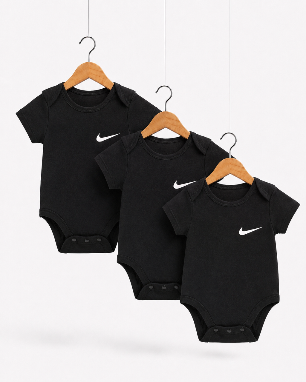 Set 3x Mameluco Nike, de 6 a 9 Meses