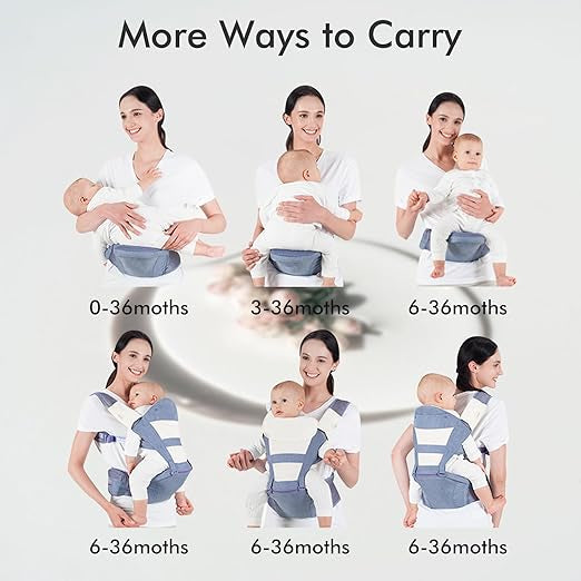 BELLABABY Cargador 6 en 1 Cargadores de bebé (portabebés / mochilas ergonómicas)