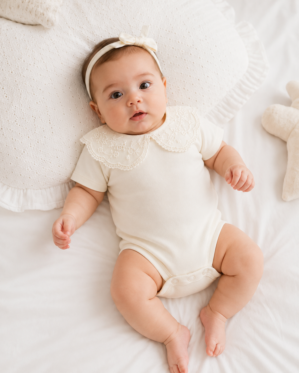 Set 3x Mamelucos par niña, de 0 a 3 Meses