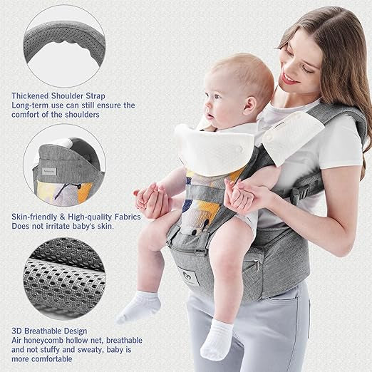 BELLABABY Cargador 6 en 1 Cargadores de bebé (portabebés / mochilas ergonómicas)