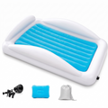 Sleepah cama de viaje inflable para niños con bomba, almohada y bolsa, fondo blanco