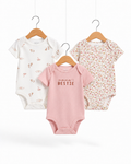 Set 3 Mamelucos — Carter’s Bebé de Niña Floral, Recién Nacido