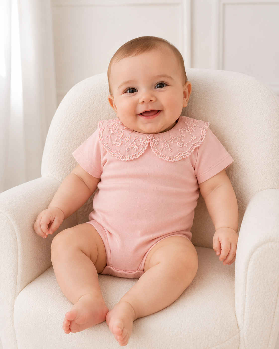 Set 3x Mamelucos par niña, de 0 a 3 Meses