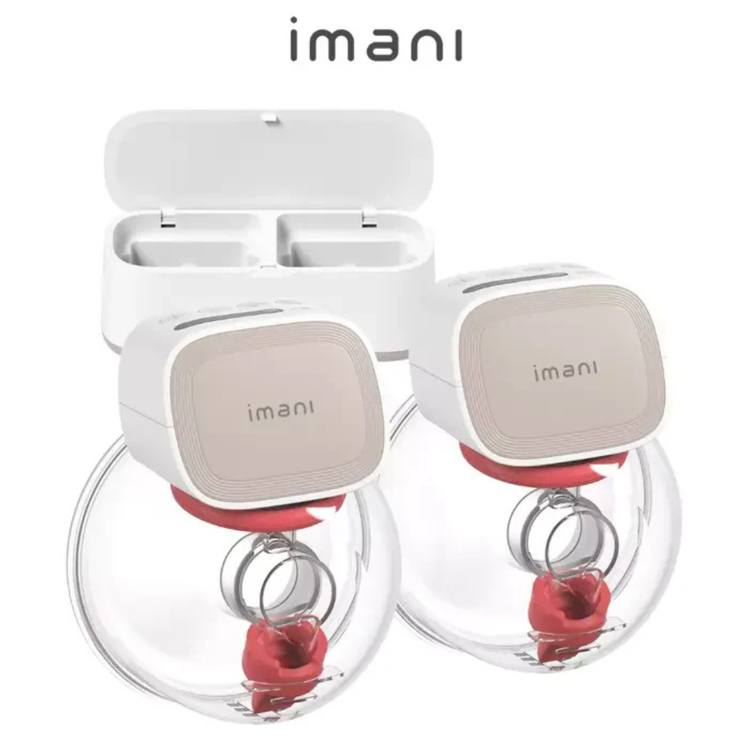 imani i2 Plus Extractor de leche portatil doble + base de carga doble