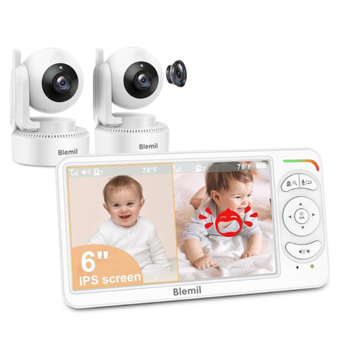 Blemil Monitor con doble cámara, 6 pulgadas