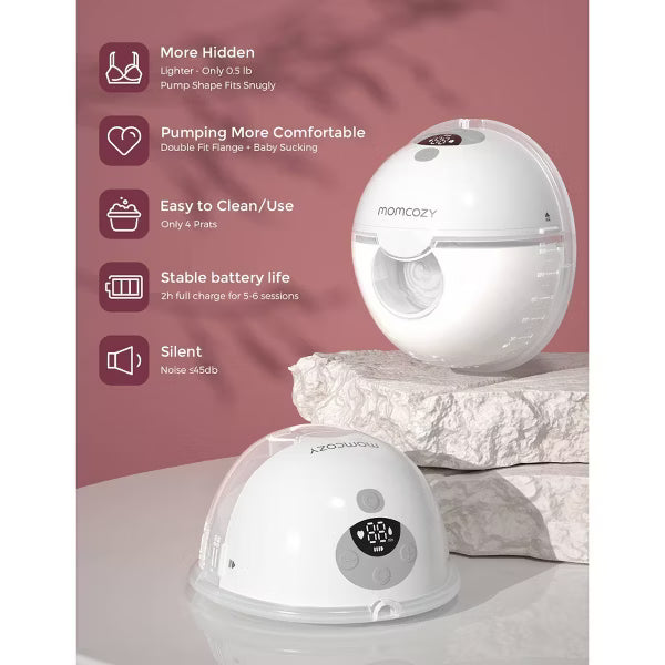 Momcozy M5 – Extractor portátil doble (2 copas)