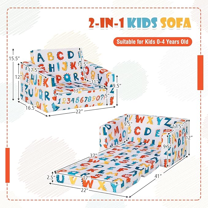 Sofá plegable 2 en 1