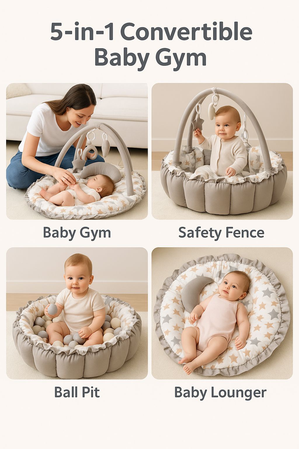 🧸 Gimnasio de actividades 5 en 1 🧸