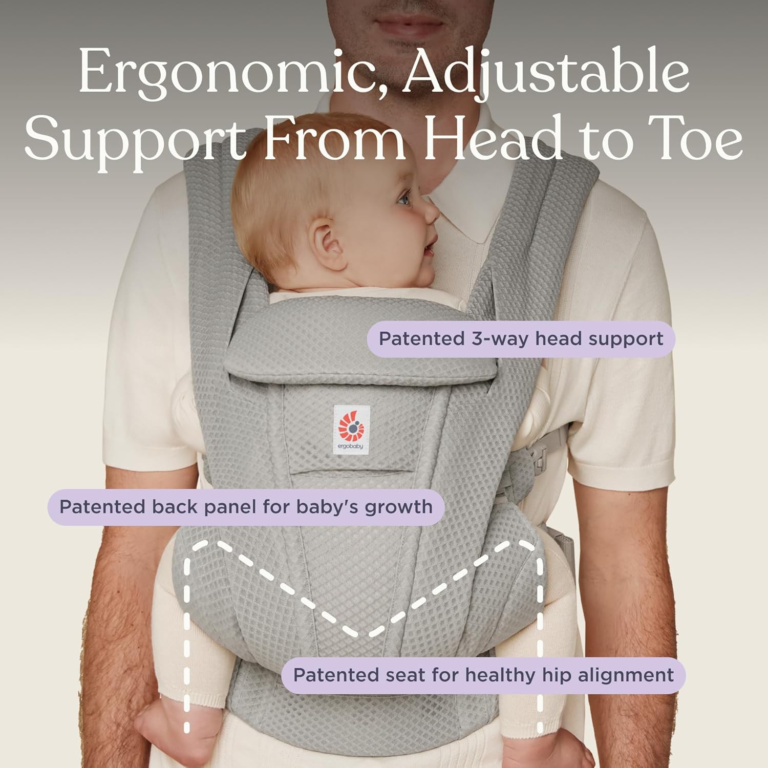 Ergobaby Omni Deluxe de Malla Cargadores de bebé (portabebés / mochilas ergonómicas)