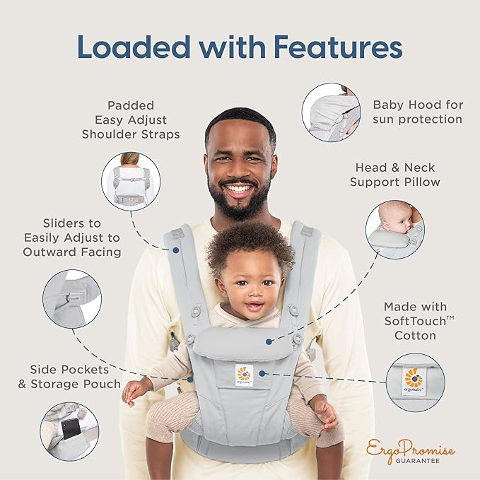 Ergobaby Omni Dream - Cargadores de bebé (portabebés / mochilas ergonómicas)