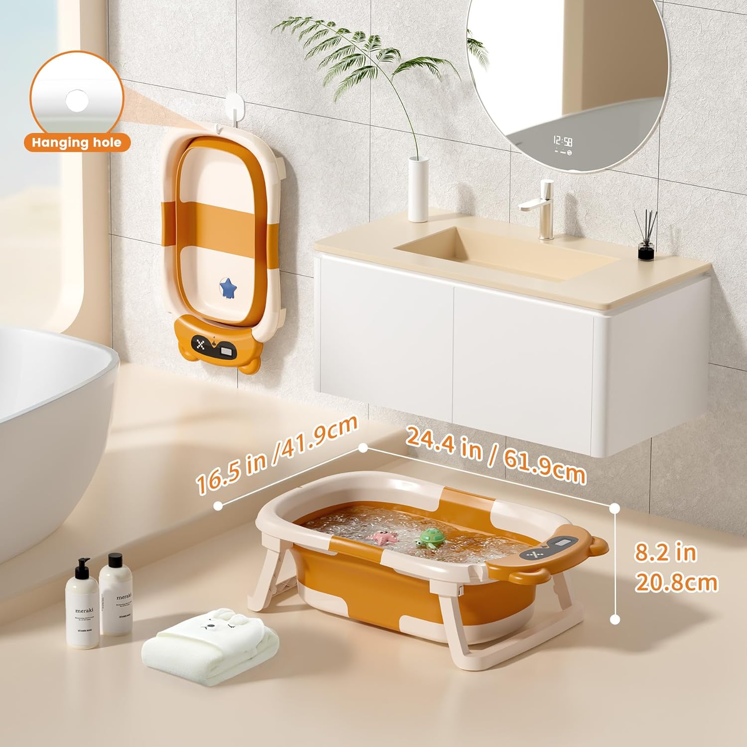 Bañera plegable