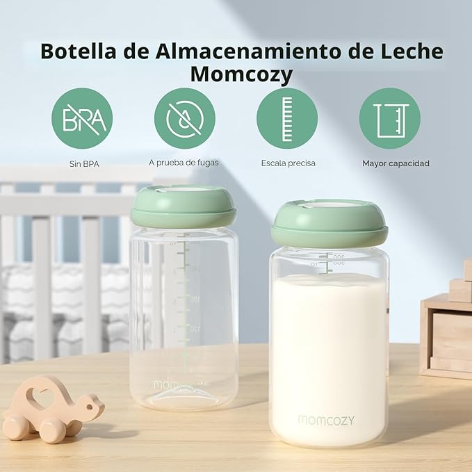 Momcozy Botellas de almacenamiento de leche materna 4 pack