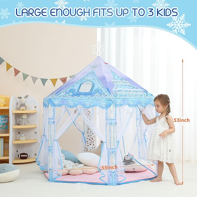 Tienda para niñas (incluye alfombra, bolsito y luces)