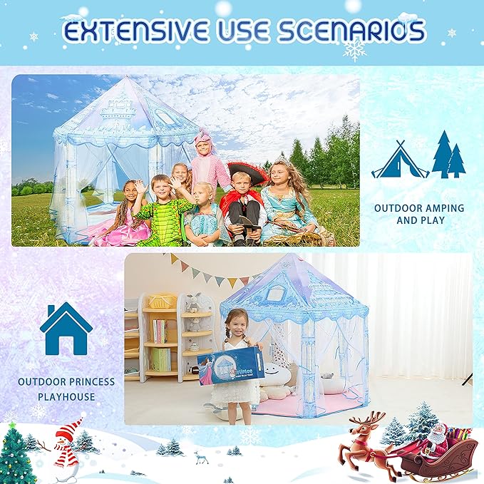 Tienda para niñas (incluye alfombra, bolsito y luces)