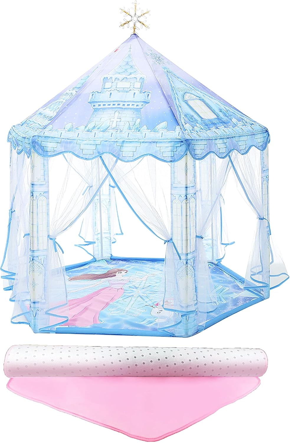Tienda para niñas (incluye alfombra, bolsito y luces)