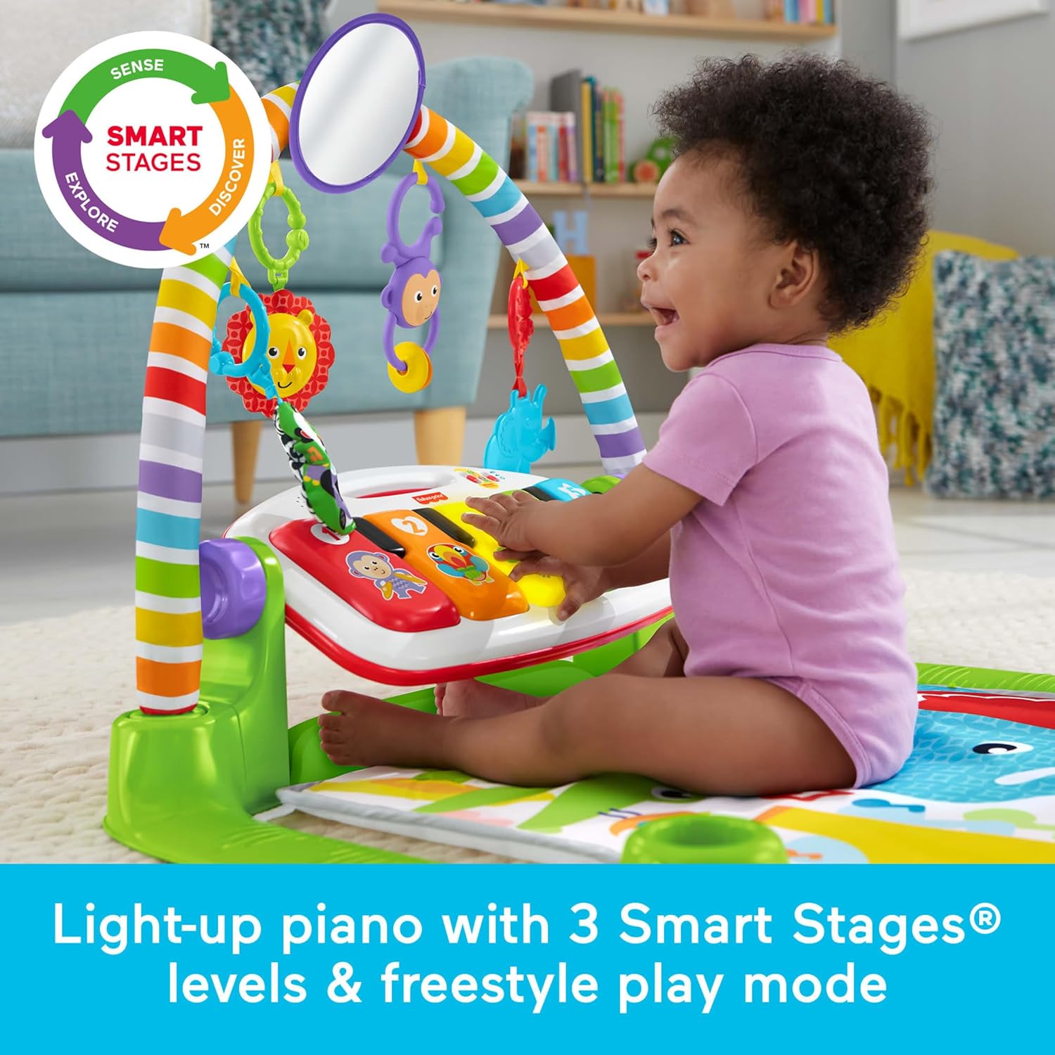 Fisher-Price Baby Playmat Deluxe Kick & Play