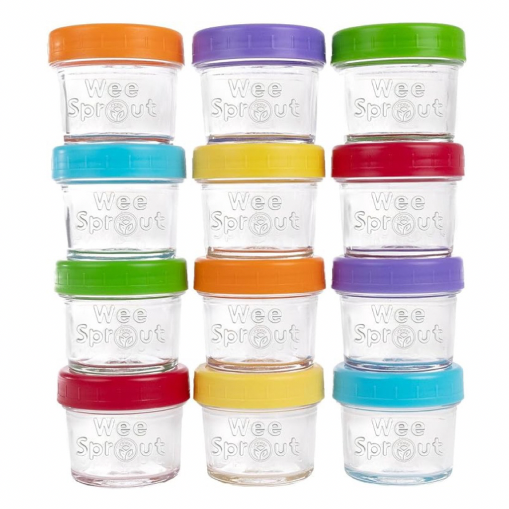 Recipientes de plástico para almacenamiento de alimento, 12 pack