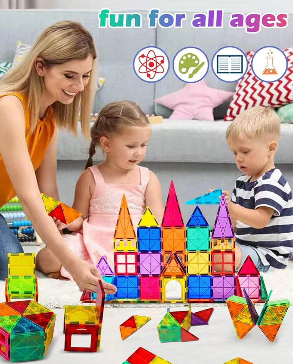 Bloques magnéticos 104 pcs