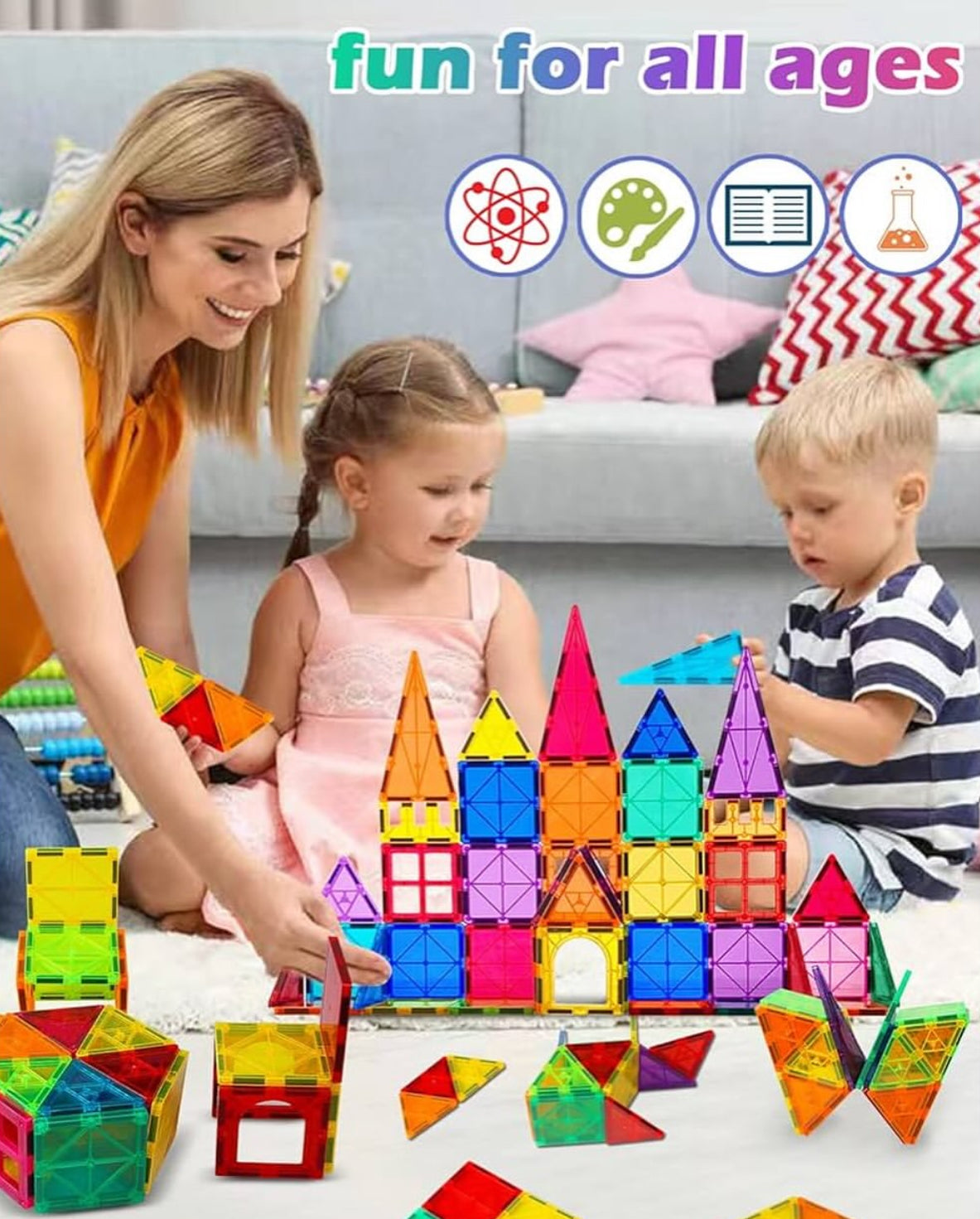Bloques magnéticos 104 pcs