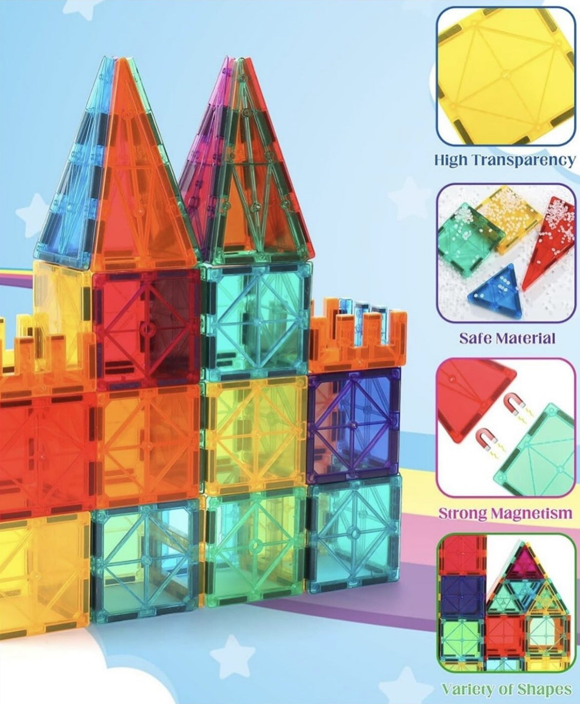 Bloques magnéticos 104 pcs