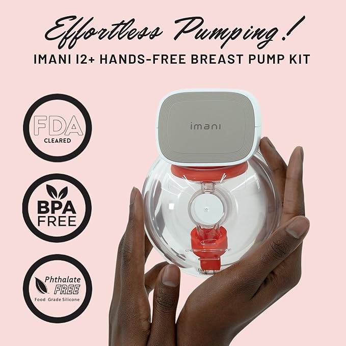 imani i2 Plus Extractor de leche portatil doble + base de carga doble