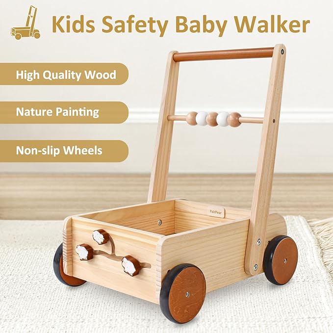 Andador Montessori de Madera para Bebé