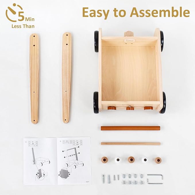 Andador Montessori de Madera para Bebé