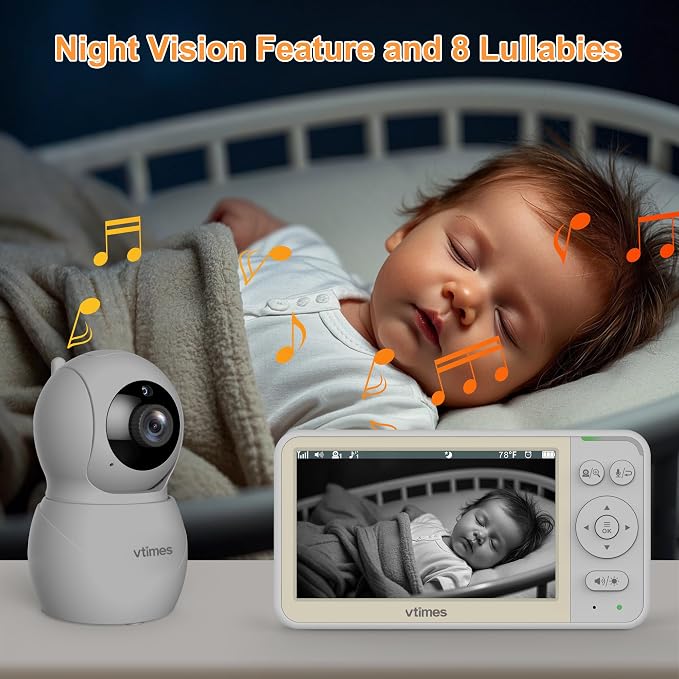 VTimes Monitor de bebé de video