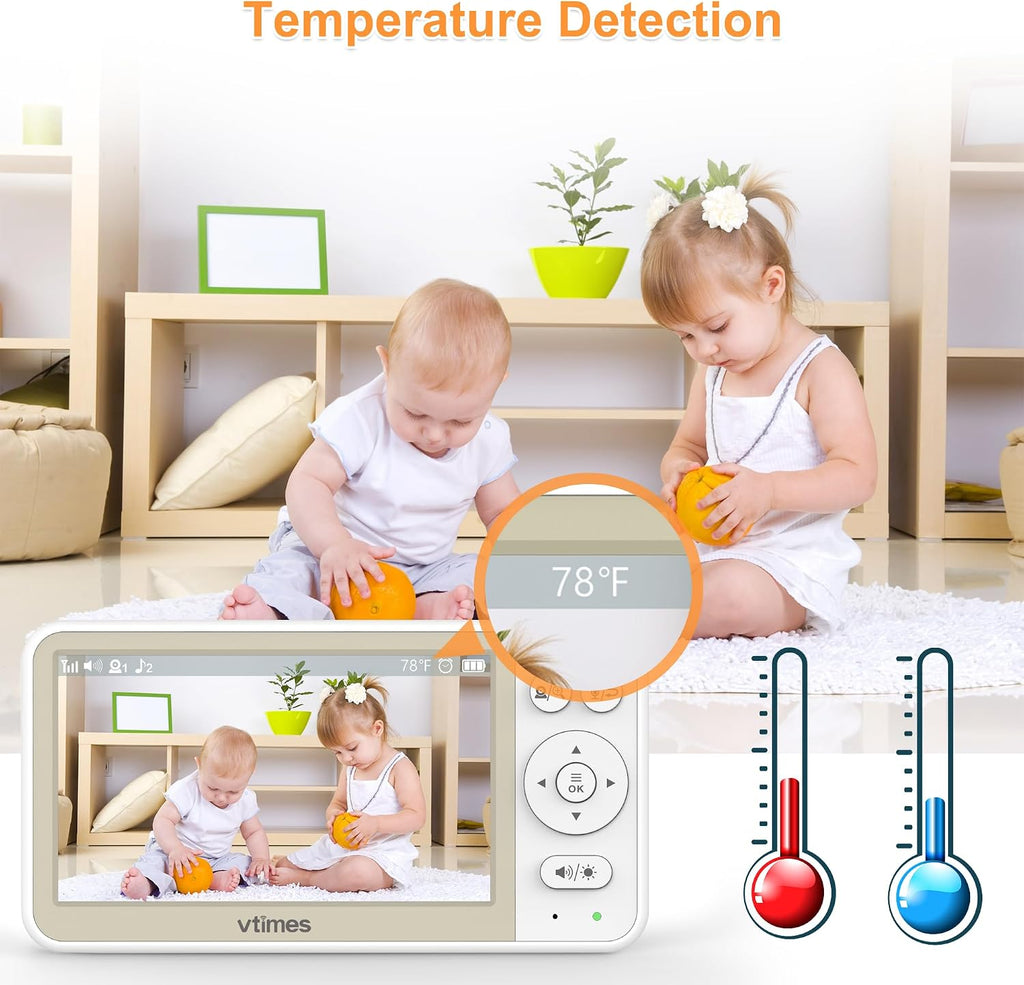 VTimes Monitor de bebé de video