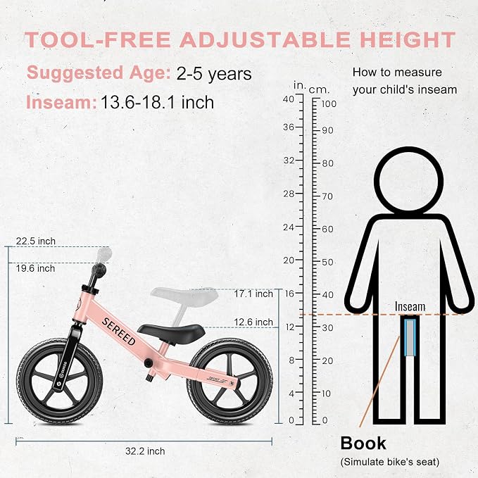 SEREED Bicicleta de equilibrio